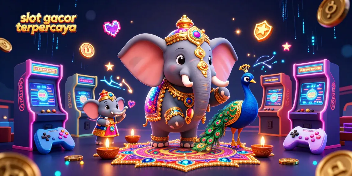 Experience the excitement of slot gacor terpercaya with colorful characters and vibrant casino elements.