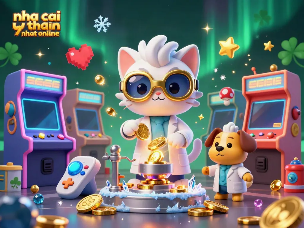 Experience the thrill of nha cai uy tin nhat online with vibrant 3D characters and casino elements.
