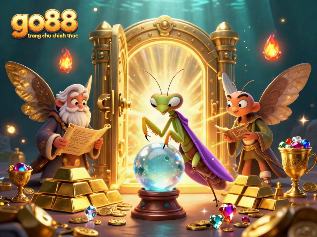 Experience the magical atmosphere of go88 trang chu chinh thuc while engaging with colorful 3D casino elements.