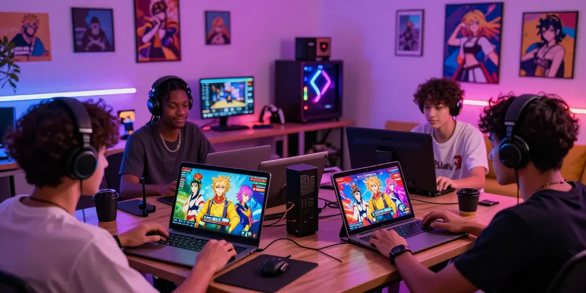Engaging scene of players enjoying various ero games in a lively atmosphere with colorful, interactive visuals.